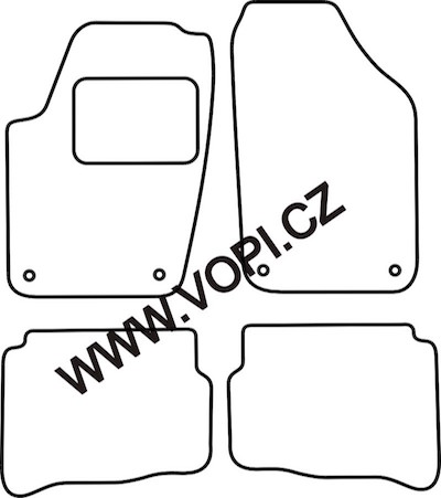 Textil-Autoteppiche Seat Ibiza/Cordoba 2002 - 2004 Autofit (4213)